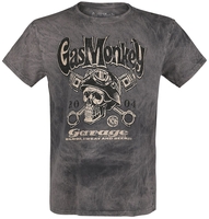 Gas Monkey Garage - Helmet - T-shirt - Mannen - grijs