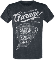 Gas Monkey Garage - Mechanical Monkey - T-shirt - Mannen - zwart
