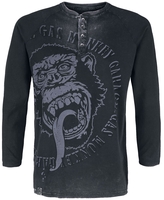 Gas Monkey Garage - Washed Monkey - Shirt met lange mouwen - Mannen - grijs