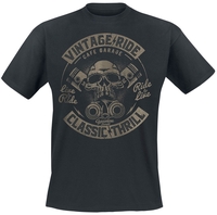 Gasoline Bandit - Vintage Ride - T-shirt - Mannen - zwart