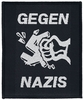 Gegen Nazis - - Patch - Unisex - zwart wit