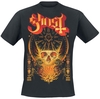 Ghost - Papa Flames - T-shirt - Mannen - zwart