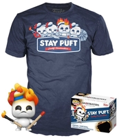 Ghostbusters - Afterlife - Mini Puft (on fire) (GITD) - POP! & Tee - Funko Pop! - Mannen - multicolor
