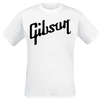 Gibson - Black Logo - T-shirt - Mannen - wit