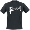 Gibson - White Logo - T-shirt - Mannen - zwart