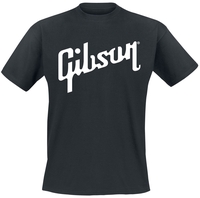 Gibson - White Logo - T-shirt - Mannen - zwart
