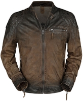 Gipsy - Arne Slim Fit Lamov - Lederen jas - Mannen - donkerbruin