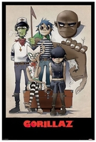 Gorillaz - Characters - Poster - Unisex - meerkleurig