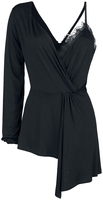 Gothicana by EMP - Auffälliges Oberteil mit Spitzendetails - Shirt met lange mouwen - Vrouwen - zwart