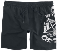 Gothicana by EMP - Badeshorts mit Symbolen - Zwembroek - Mannen - zwart