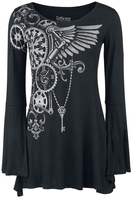Gothicana by EMP - Bat Country - Shirt met lange mouwen - Vrouwen - zwart