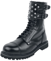 Gothicana by EMP - Black Boots with Studded Buckles - Laars - Mannen - zwart