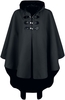 Gothicana by EMP - Black cape with hood - Cape - Vrouwen - zwart