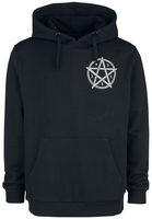 Gothicana by EMP - Black hoodie with print on chest and back - Trui met capuchon - Mannen - zwart