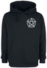 Gothicana by EMP - Black hoodie with print on chest and back - Trui met capuchon - Mannen - zwart