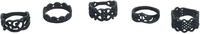 Gothicana by EMP - Black Lines - Ring - Vrouwen - zwart