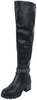 Gothicana by EMP - Black Low Boots with Platform Sole and Round Studs - Laarzen - Vrouwen - zwart