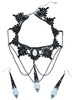 Gothicana by EMP - Blue Drop - Choker - Vrouwen - zwart