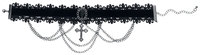 Gothicana by EMP - Cross - Choker - Vrouwen - zwart