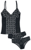 Gothicana by EMP - Gothicana X Anne Stokes - Black Lingerie Set - Ondergoed - Vrouwen - zwart