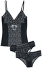 Gothicana by EMP - Gothicana X Anne Stokes - Black Lingerie Set - Ondergoed - Vrouwen - zwart