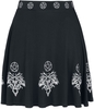 Gothicana by EMP - Gothicana X Anne Stokes - Rok met pentagram - Medium-lengte rok - Vrouwen - zwart