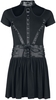 Gothicana by EMP - Kleid mit Cut outs und Schnürung - Medium-lengte jurk - Vrouwen - zwart