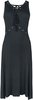 Gothicana by EMP - Kleid mit Schnürung - Medium-lengte jurk - Vrouwen - zwart