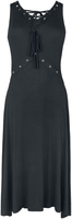 Gothicana by EMP - Kleid mit Schnürung - Medium-lengte jurk - Vrouwen - zwart