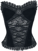 Gothicana by EMP - Korsage aus Spitze und Samt - Corsage - Vrouwen - zwart