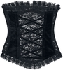 Gothicana by EMP - Korsage aus Spitze und Samt - Onderborstkorset - Vrouwen - zwart