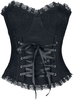 Gothicana by EMP - Korsage mit Spitzenbesatz - Corsage - Vrouwen - zwart