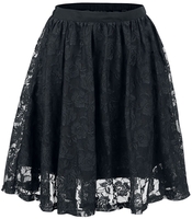 Gothicana by EMP - Met kant bedekte rok - Korte rok - Vrouwen - zwart