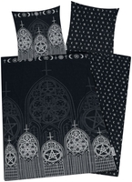 Gothicana by EMP - Moon and Stars - Beddengoed - Unisex - zwart wit