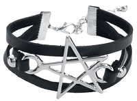 Gothicana by EMP - Pentagram - Armband - Vrouwen - zwart