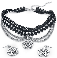 Gothicana by EMP - Pentagram - Choker - Vrouwen - zwart