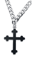 Gothicana by EMP - Plain Cross - Halsketting - Vrouwen - zilverkleurig