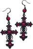 Gothicana by EMP - Red Crosses - Oorbel - Vrouwen - zwart rood