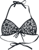 Gothicana by EMP - Schwarzes Bikinioberteil mit Pentagrammen und Rosen - Bikini Top - Vrouwen - zwart