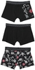 Gothicana by EMP - Set van drie boxers met heksenmotieven - Boxers - Mannen - zwart