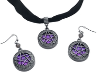 Gothicana by EMP - Shiny Pentagram - Choker - Vrouwen - zwart