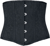 Gothicana by EMP - Unterbrustkorsage mit Brokatmuster - Corsage - Vrouwen - zwart