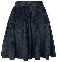 Gothicana by EMP - Velvet Skirt - Korte rok - Vrouwen - zwart