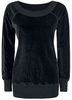 Gothicana by EMP - Velvet Sweater - Sweatshirts - Vrouwen - zwart