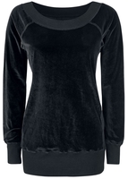 Gothicana by EMP - Velvet Sweater - Sweatshirts - Vrouwen - zwart