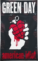 Green Day - American idiot - Vlag - Unisex - meerkleurig