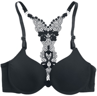 Grey Velvet - Racerback beha - BH - Vrouwen - zwart