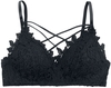 Grey Velvet - Spitzen Bra - BH - Vrouwen - zwart