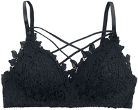 Grey Velvet - Spitzen Bra - BH - Vrouwen - zwart