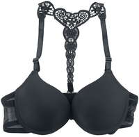 Grey Velvet - Spitzen Bra - BH - Vrouwen - zwart